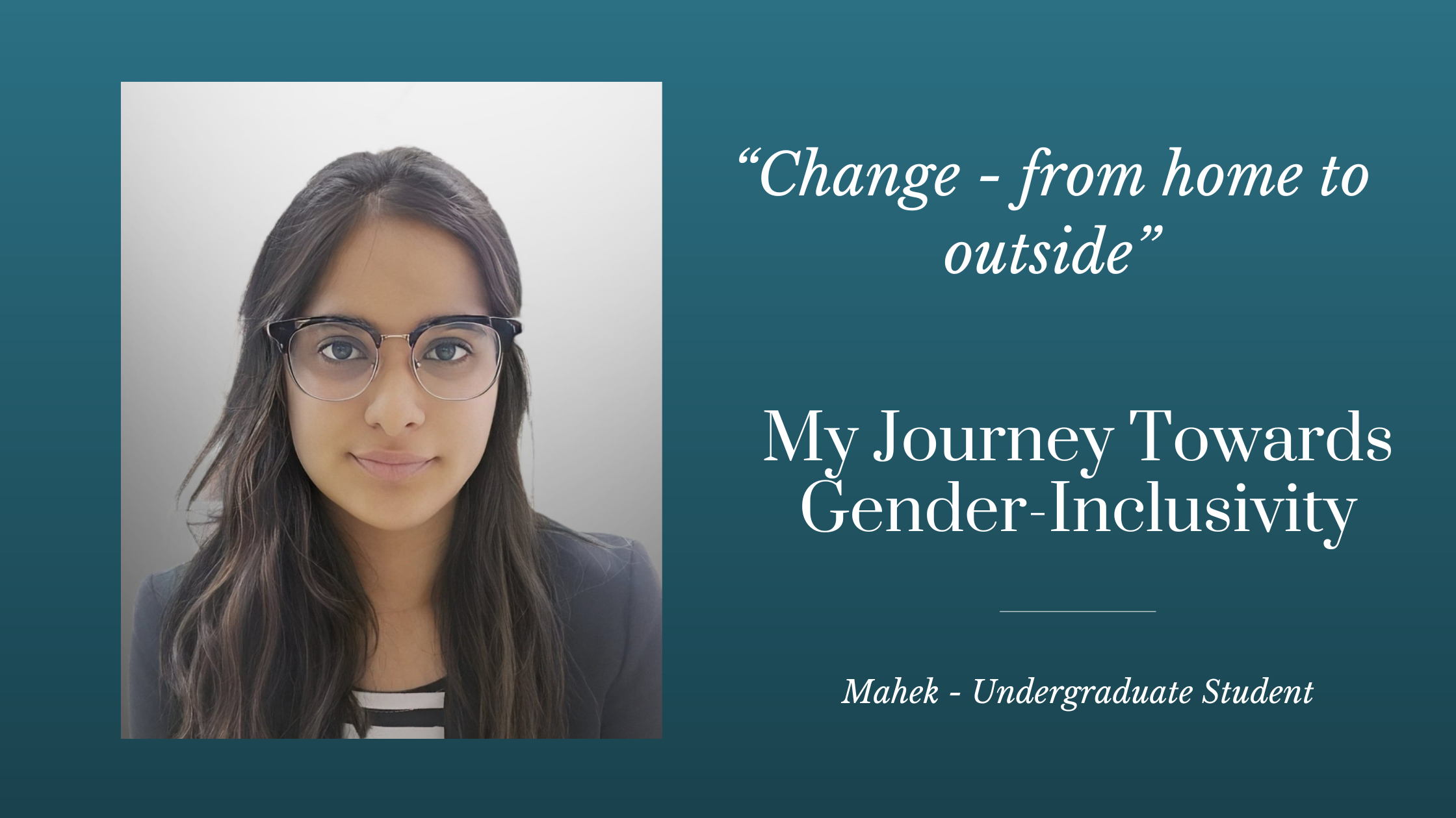 My Journey Towards Gender-Inclusivity